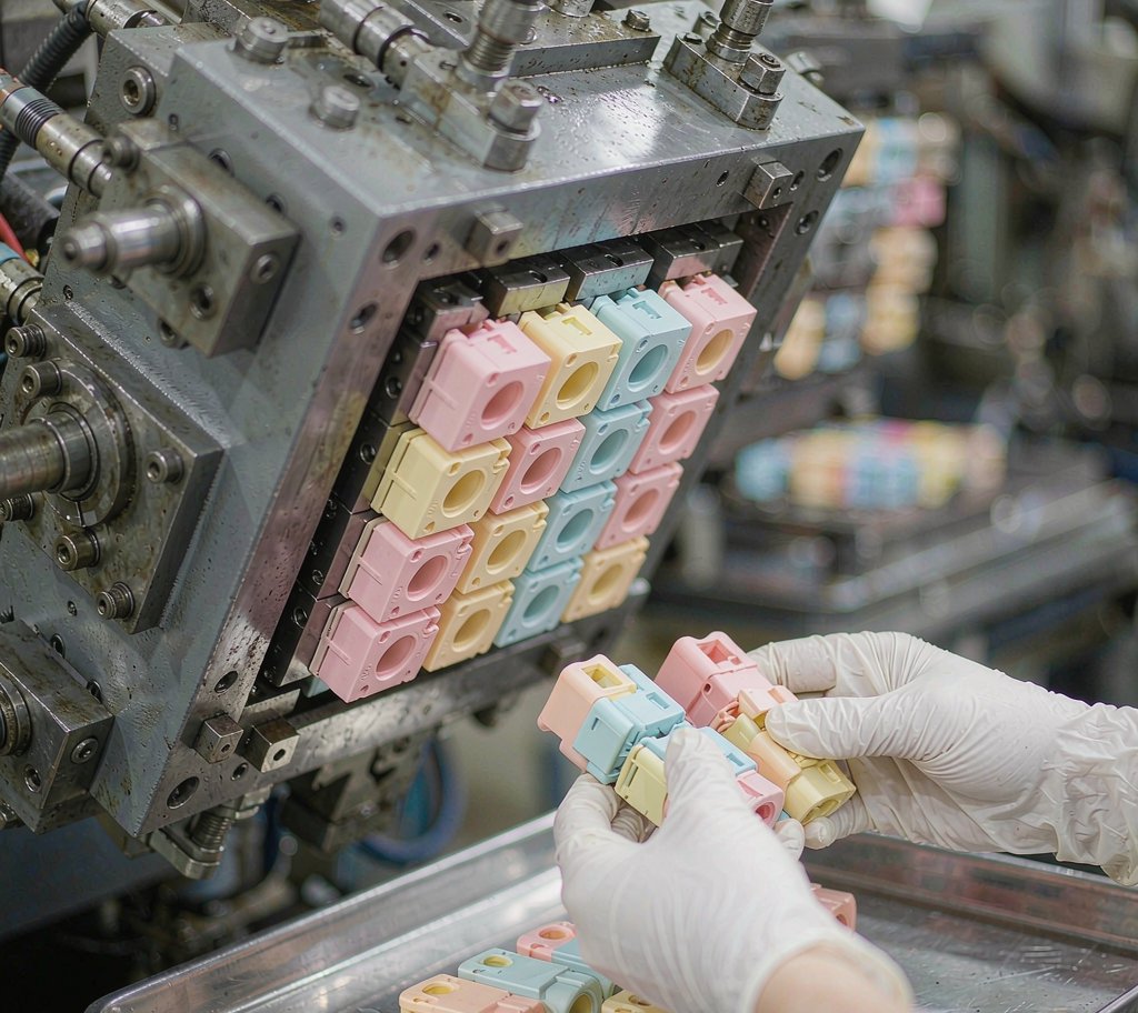 Injection moulding of stationery parts