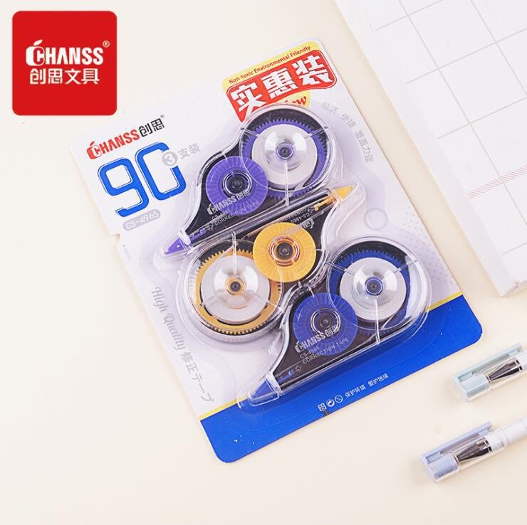 Transparent High-Capacity Creative Correction Tape — Style 4965