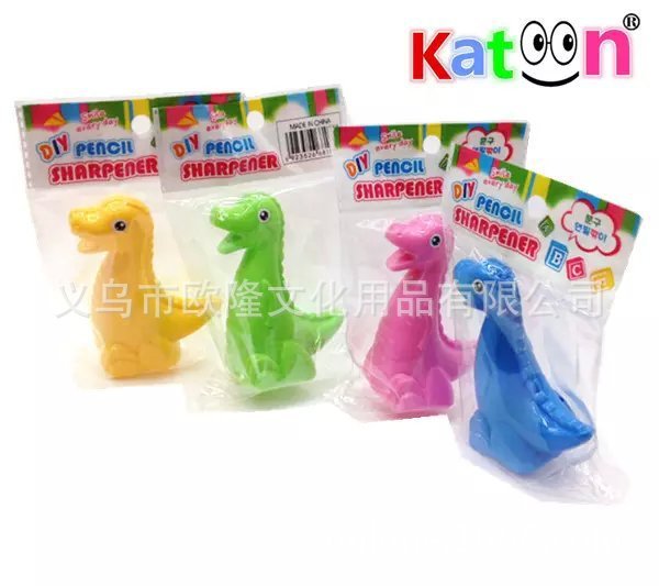 Dinosaur Cartoon Pencil Sharpener view 2