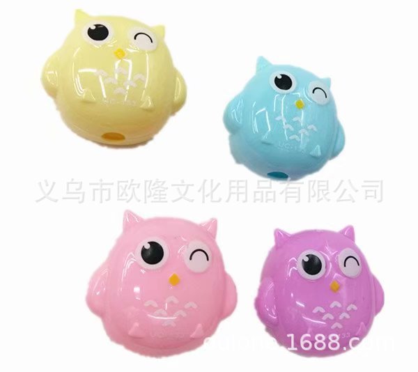 Owl Bee Cartoon Pencil Sharpener view 2