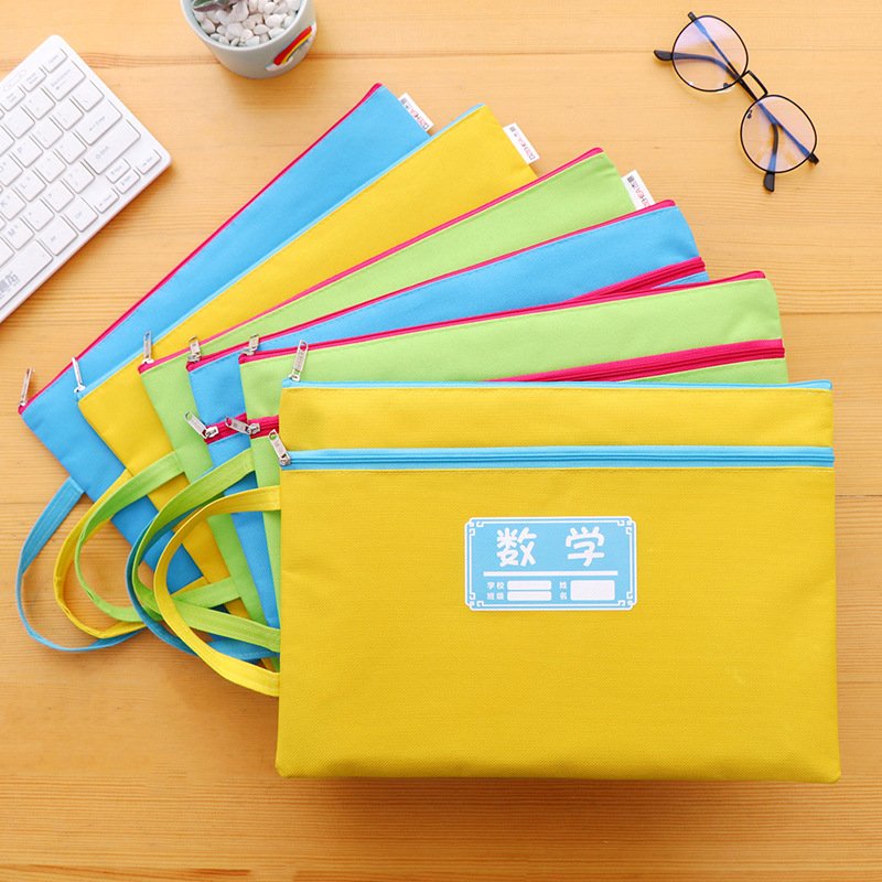 Oxford Fabric Handle Twin-Layer File Bag, A4 view 2