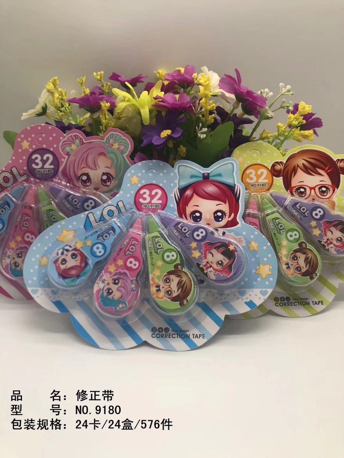 Cartoon Correction Tape, 4-Pack — Style 9180 view 2