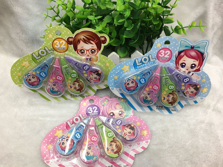 Cartoon Correction Tape, 4-Pack — Style 9180 view 3