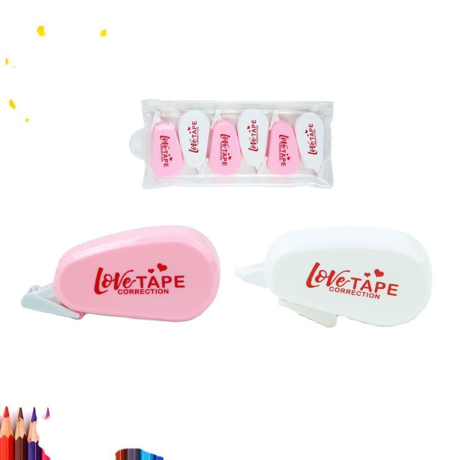 Mini Creative Correction Tape, 6-Pack