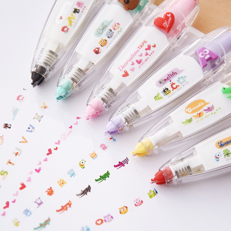 Retractable Bullet-Journal Decorative Correction Tape view 2