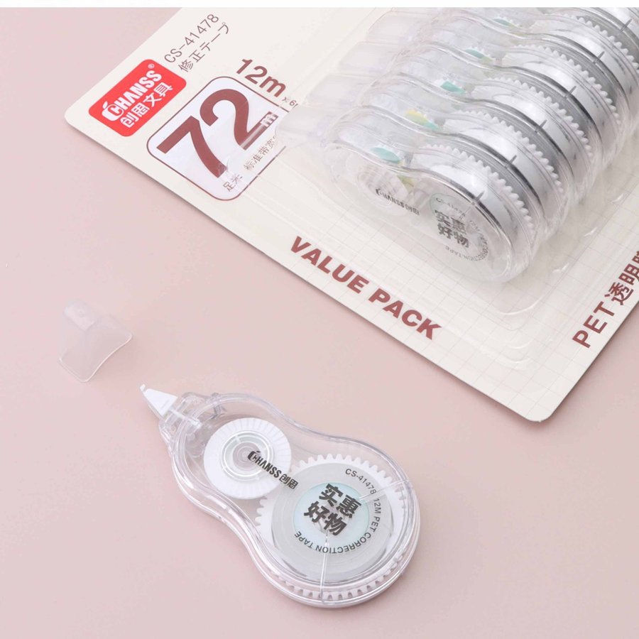 High-Capacity Smooth No-Break Correction Tape, 6-Pack view 3