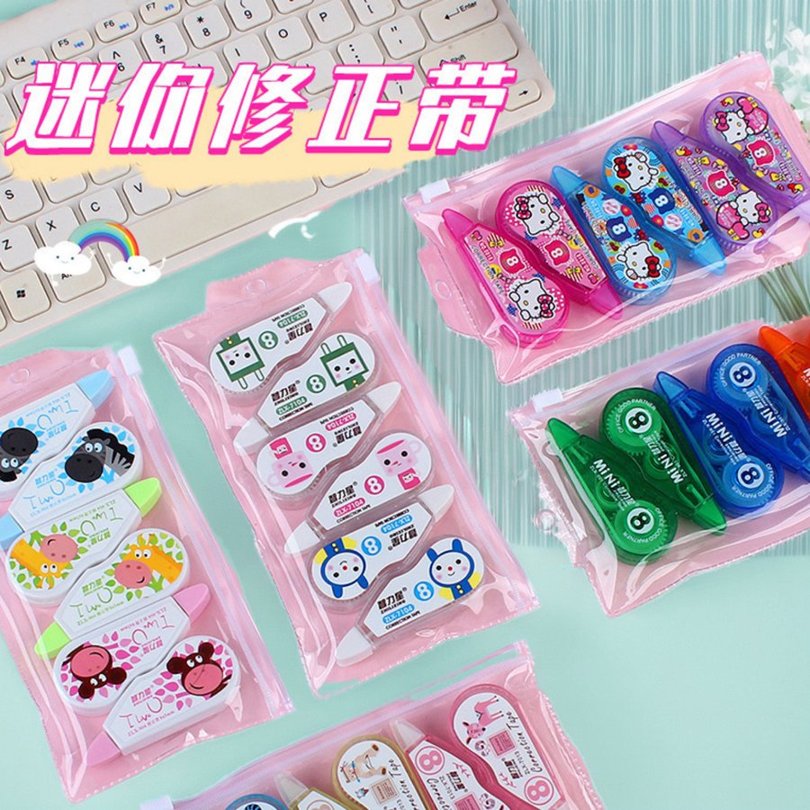 Transparent High-Capacity Creative Correction Tape, 6-Pack view 2
