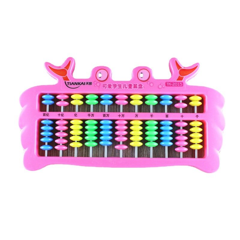 Crab Plastic Cartoon Abacus, 11-Rod