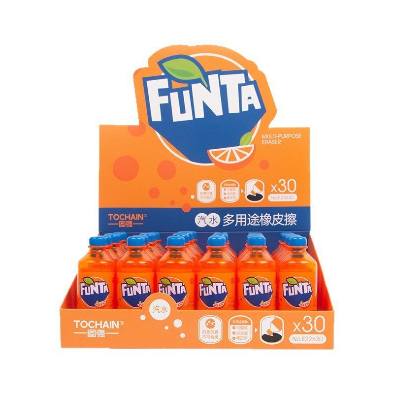 Soda Bottle Non-Toxic Smudge-Free Eraser