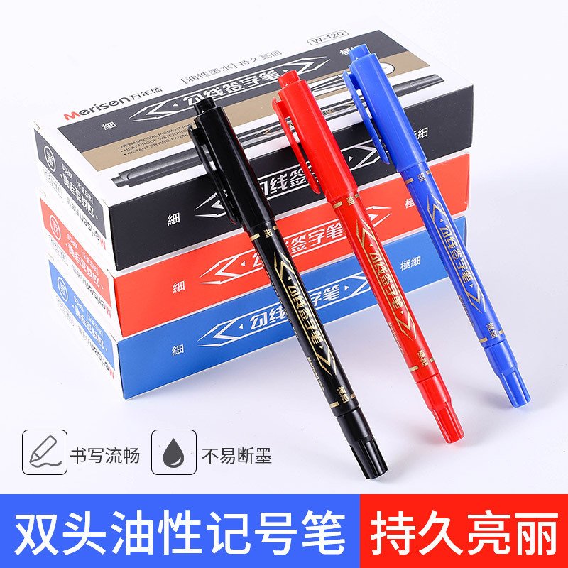 Dual-Tip Oil-Based Marker, 10-Pack view 2