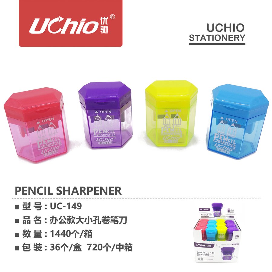 Double-Hole Transparent Portable Pencil Sharpener — Variant 2 view 2