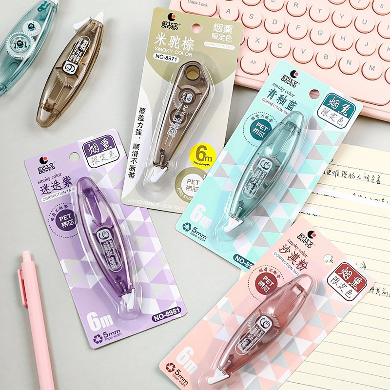 Smoky Grey High-Capacity Portable Correction Tape, 6m view 2
