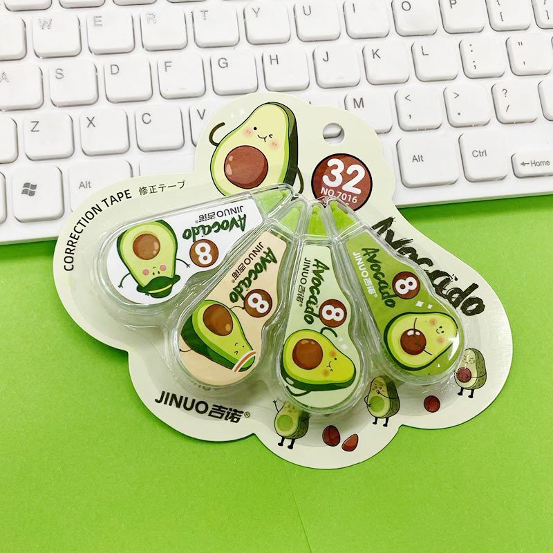 High-Capacity Cartoon Correction Tape, 4-Pack — Variant 2