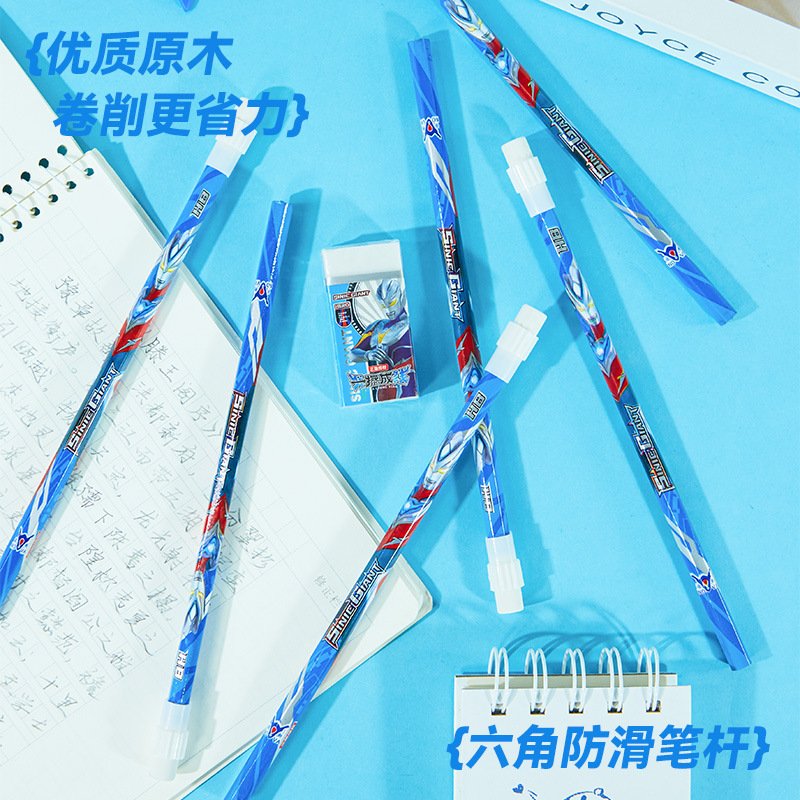Non-Toxic Hexagonal Cartoon Pencil, HB