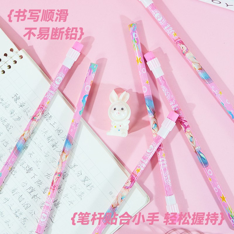Unicorn Wooden Round Pencil, HB view 2