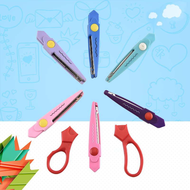 Decorative Cartoon Decorative Edge Scissors view 3