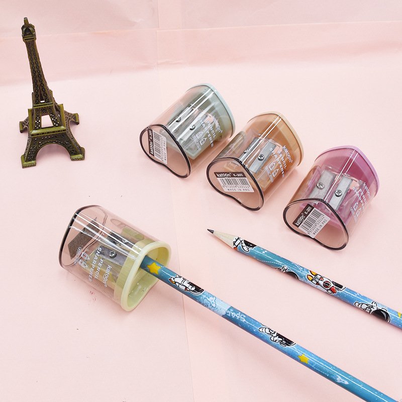 Double-Hole Transparent Portable Pencil Sharpener view 2