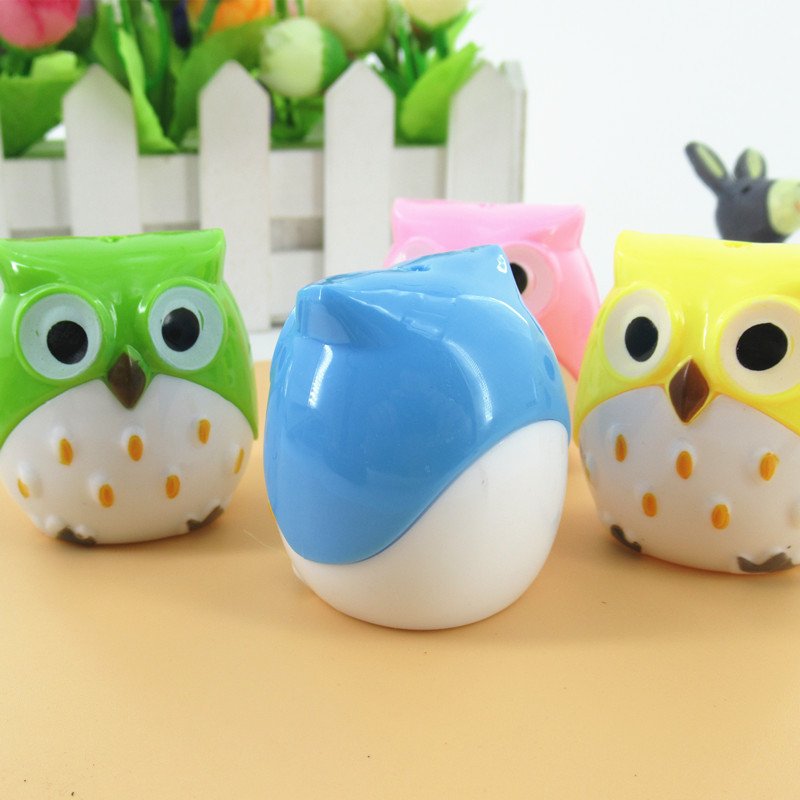 Owl Double-Hole Cartoon Pencil Sharpener view 2
