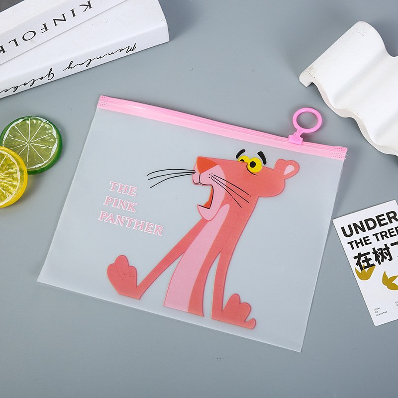Zippered Self-Seal Cartoon Pencil Lead Refills