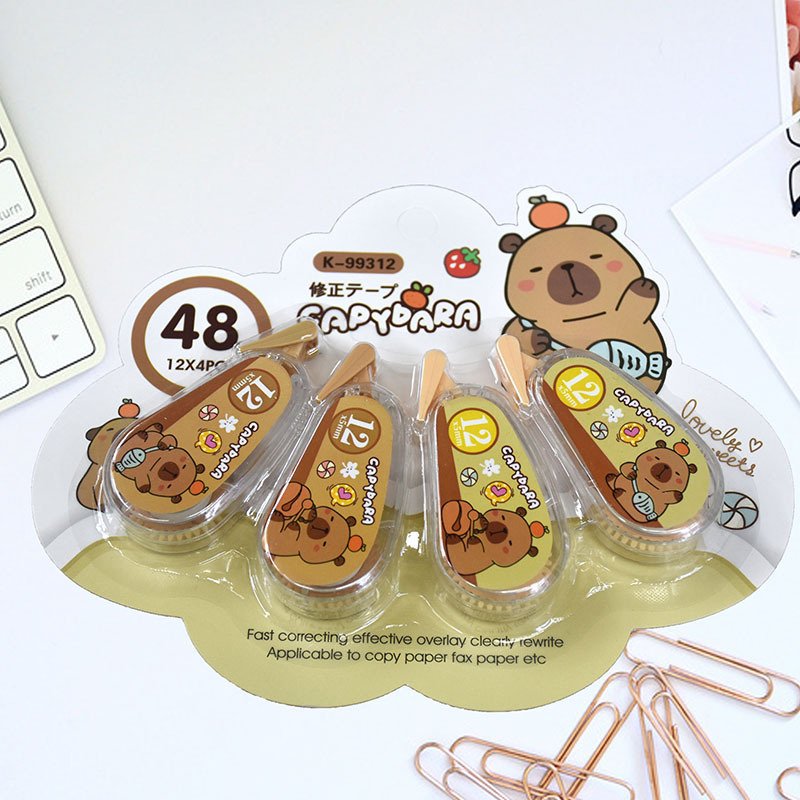 Quiet Mini Cartoon Correction Tape, 4-Pack view 3