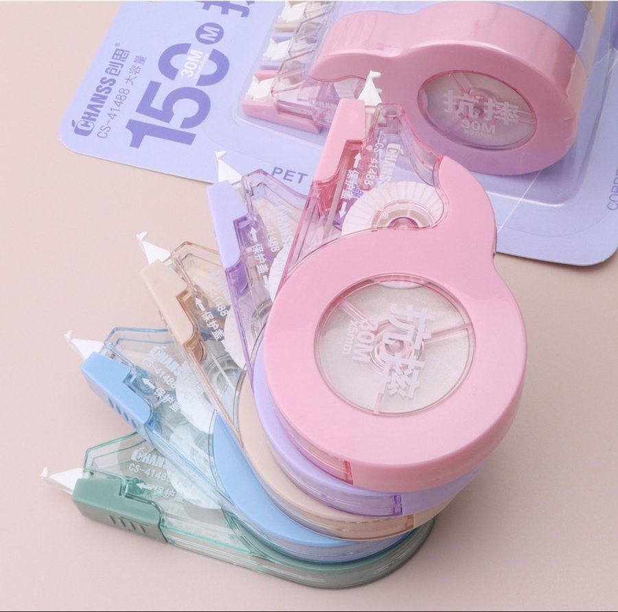 High-Capacity Quiet Shatterproof Correction Tape, 150m view 3