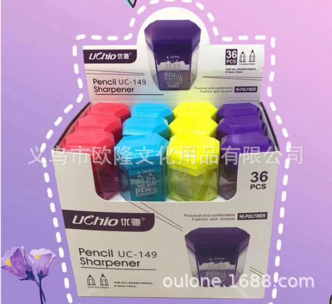 Double-Hole Transparent Portable Pencil Sharpener — Variant 2 view 3