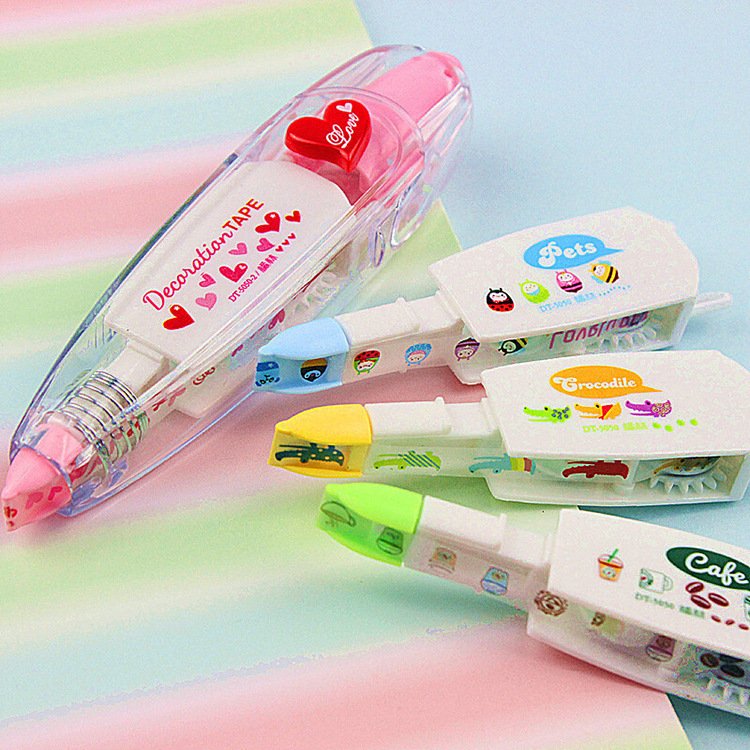 Refillable Retractable Decorative Correction Tape, Set view 3