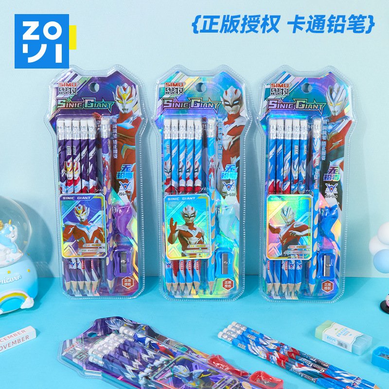 Hexagonal Cartoon Pencil, HB view 3