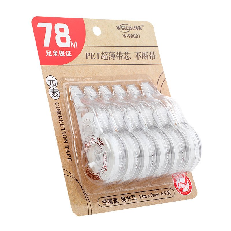 High-Capacity Correction Tape, 6-Pack, 78m view 2