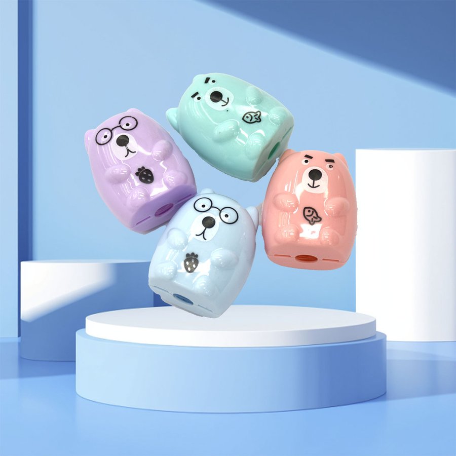 Bear Single-Hole Portable Pencil Sharpener — Style 3810 view 2