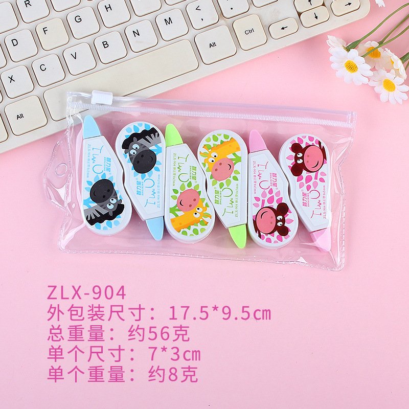 Transparent High-Capacity Creative Correction Tape, 6-Pack view 3