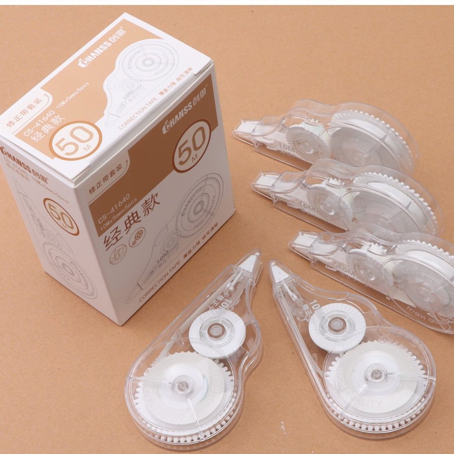 High-Capacity Minimalist Correction Tape, 5-Pack view 2