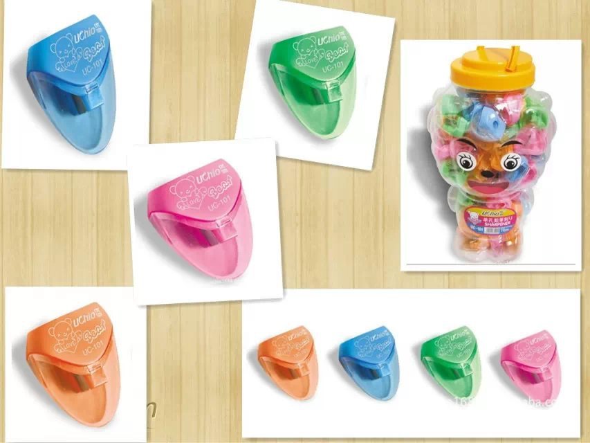 Single-Hole Transparent Portable Pencil Sharpener view 3