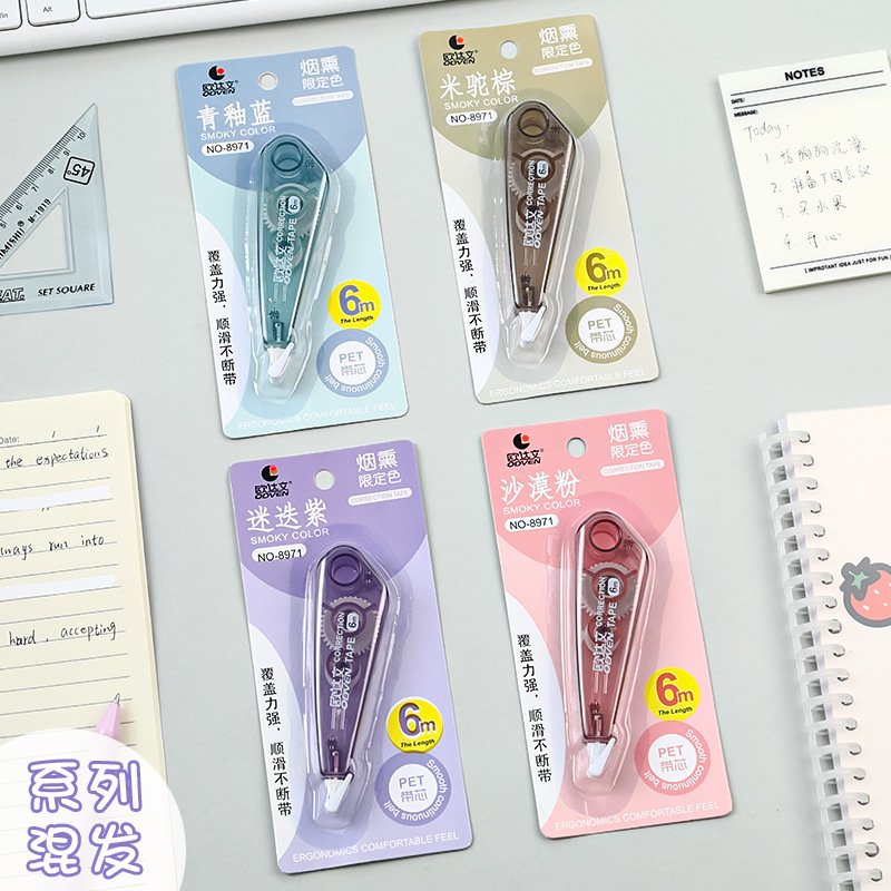 Smoky Grey High-Capacity Portable Correction Tape, 6m view 3