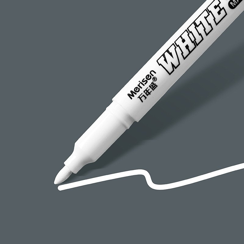 White Waterproof Erasable Marker view 2