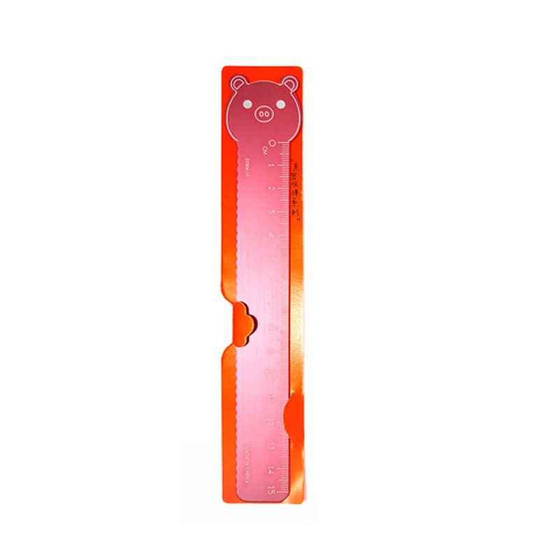 Thickened Aluminium Cartoon Ruler, 15cm