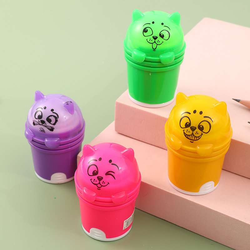 Dual-Tip Colourful Smudge-Free Pencil Sharpener
