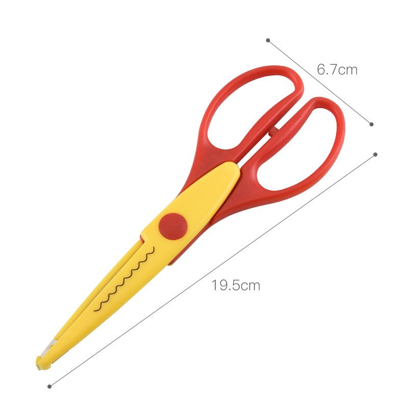 Plastic Decorative Kids Decorative Edge Scissors