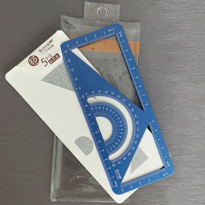 Aluminium Triangular Multi-Function Ruler view 2