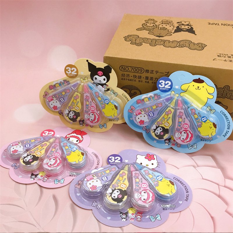 High-Capacity Cartoon Correction Tape, 4-Pack view 3