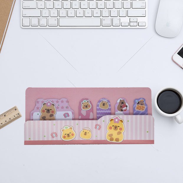 Capybara Creative Cartoon Sticky Notes — Variant 2