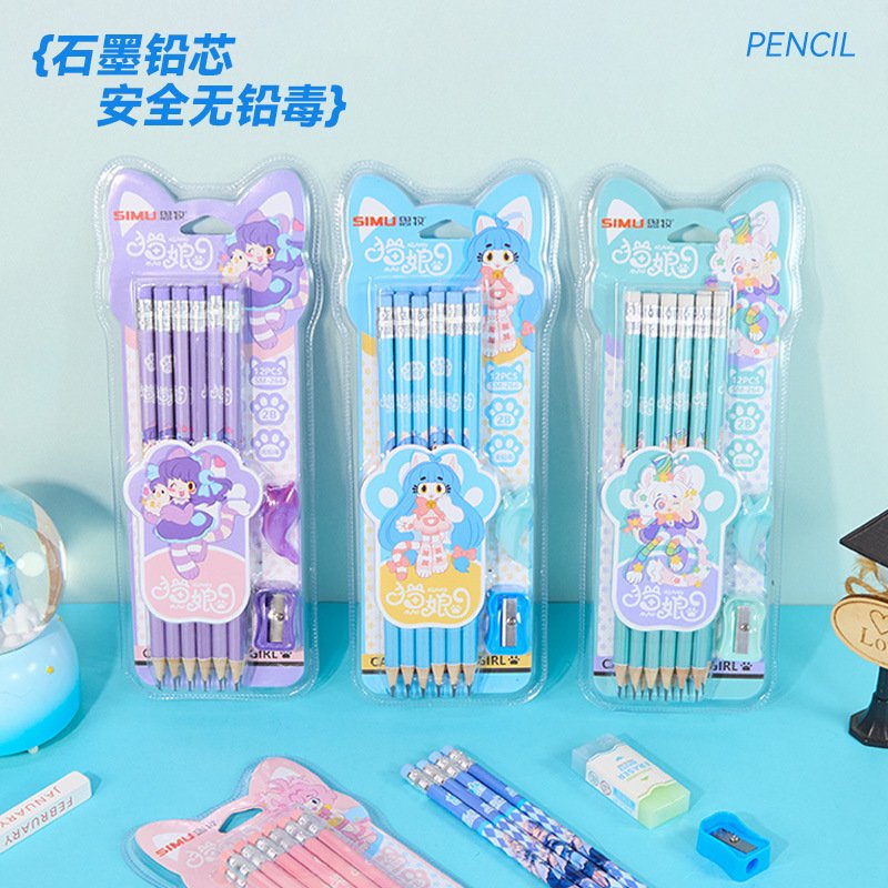 Princess Cartoon Pencil, Set view 2