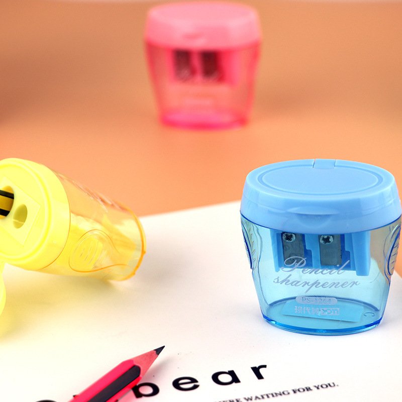 Double-Hole Plastic Pencil Sharpener