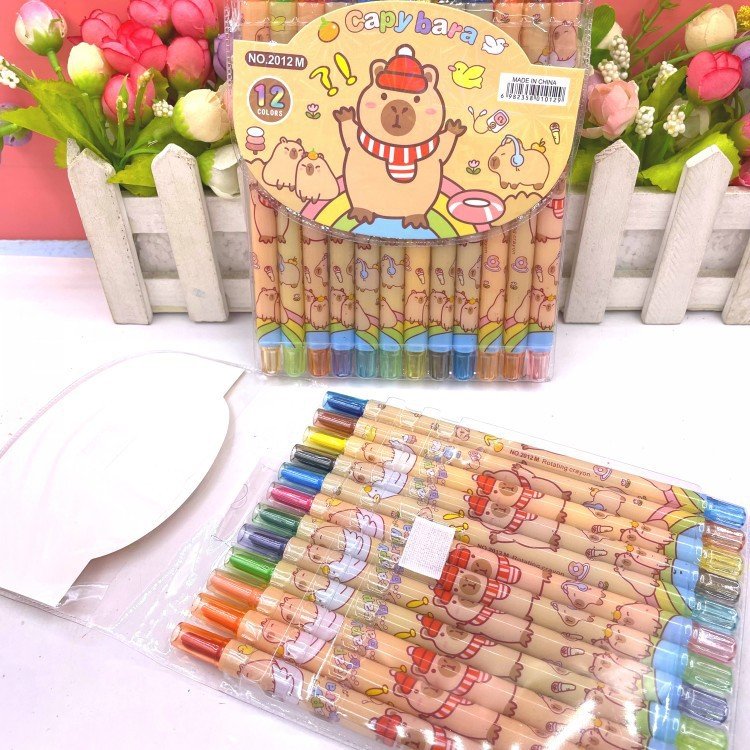 12 Colours Capybara Crayon view 2