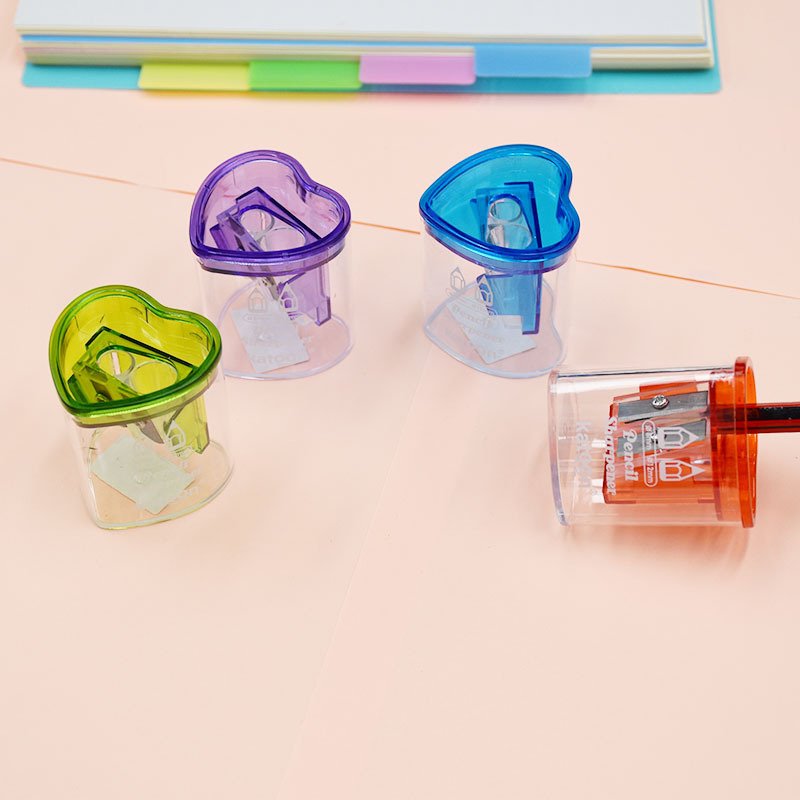 Double-Hole Transparent Portable Pencil Sharpener — Style 3010 view 2