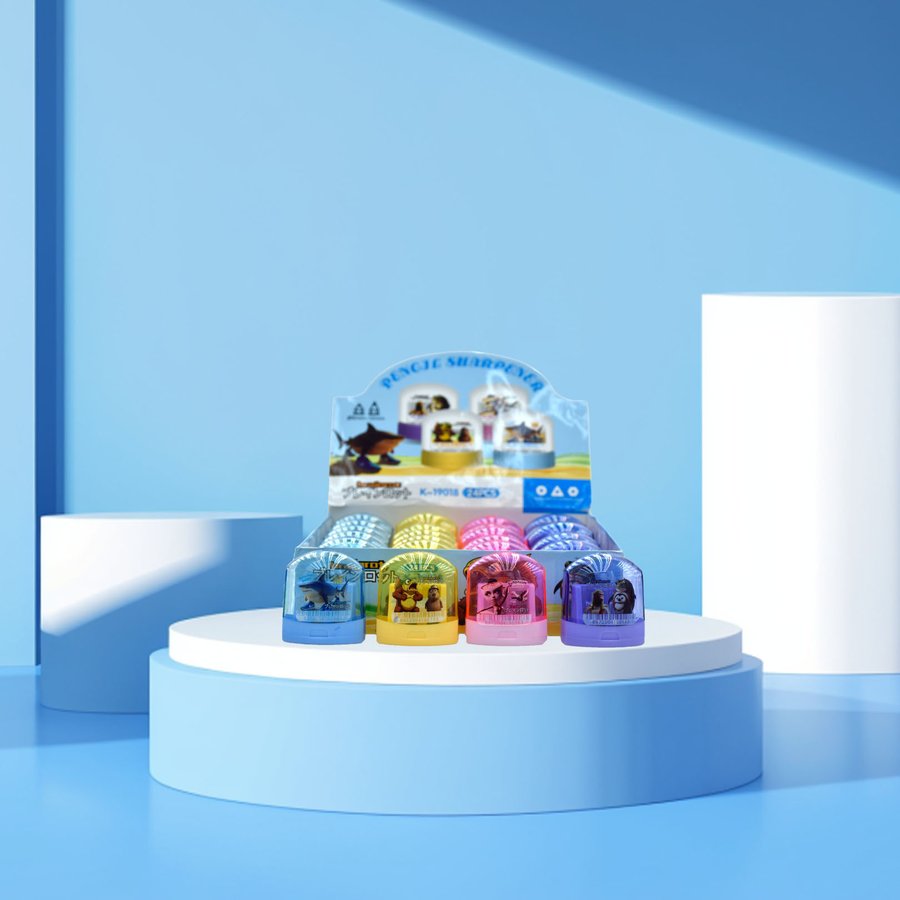 Double-Hole Transparent High-Capacity Pencil Sharpener view 2