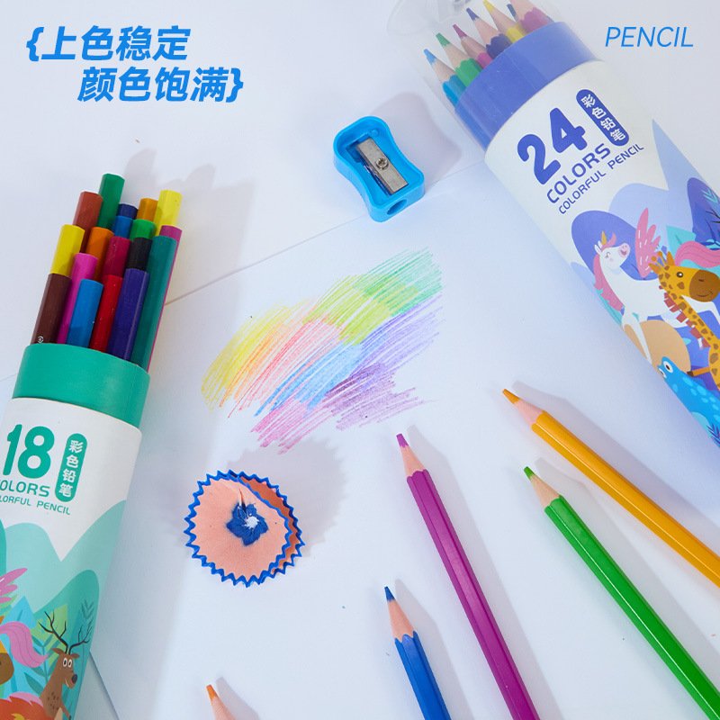 Oil-Based Cartoon Kids Colored Pencils, Set view 3
