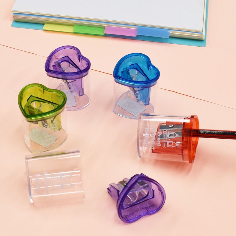 Double-Hole Transparent Portable Pencil Sharpener — Style 3010