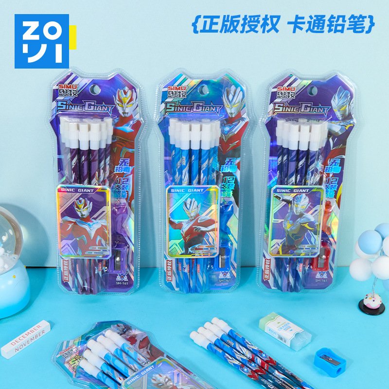 Non-Toxic Hexagonal Cartoon Pencil, HB view 2