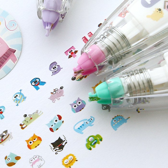 Retractable Bullet-Journal Decorative Correction Tape view 3